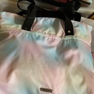 Madden Girl Pastel Rainbow Weekender Carry All Bag